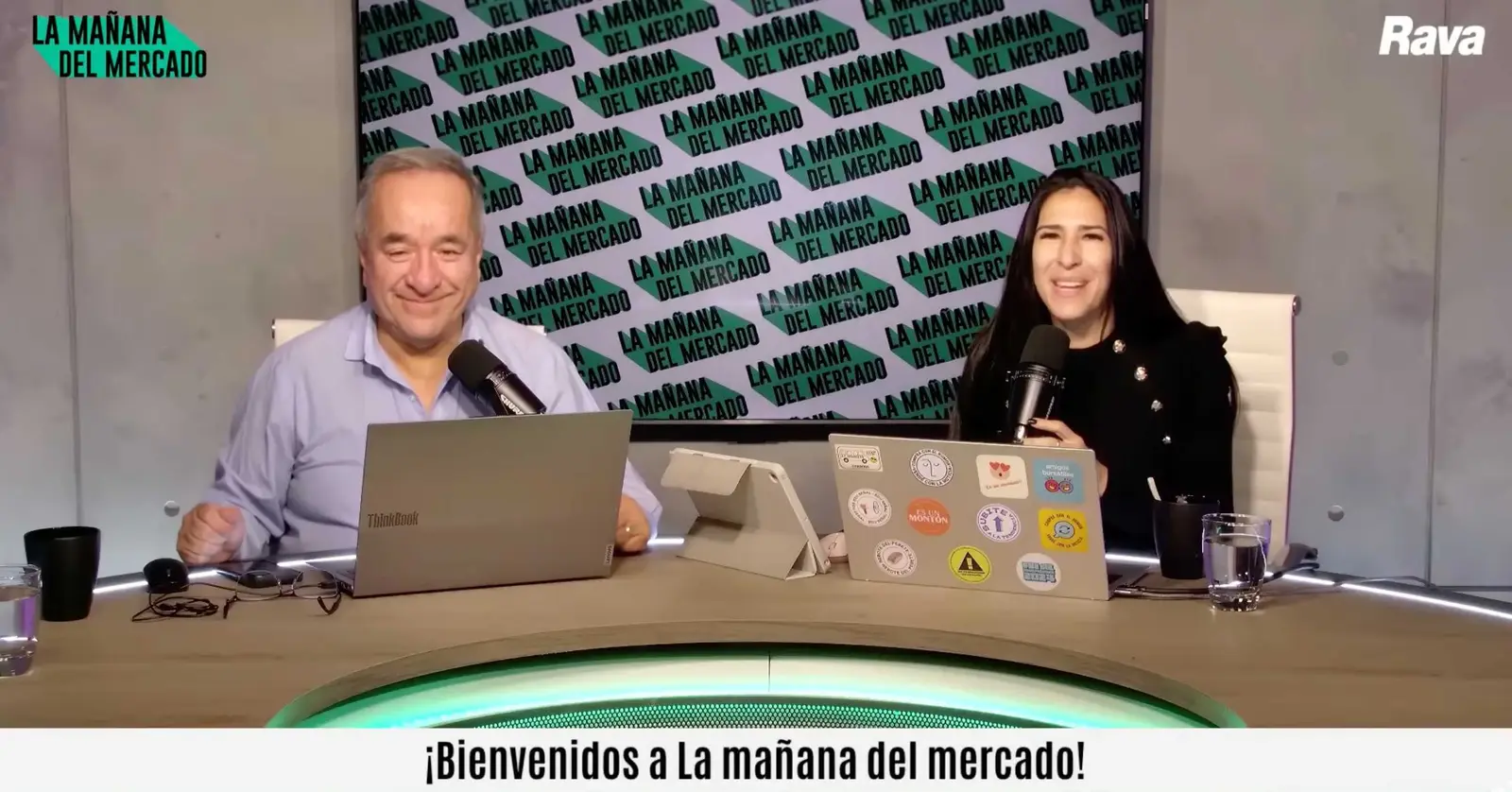 Soledad López y Eduardo Fernández conducen La mañana del mercado desde el estudio de Rava