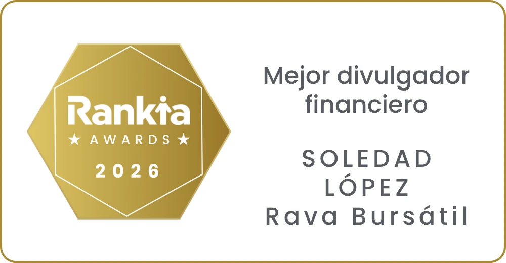 Sello Premios Rankia 2026: mejor divulgador financiero, Soledad López, Rava Bursátil