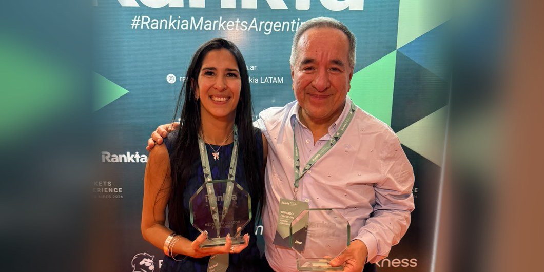 Soledad López y Eduardo Fernández con los Premios Rankia Argentina 2026